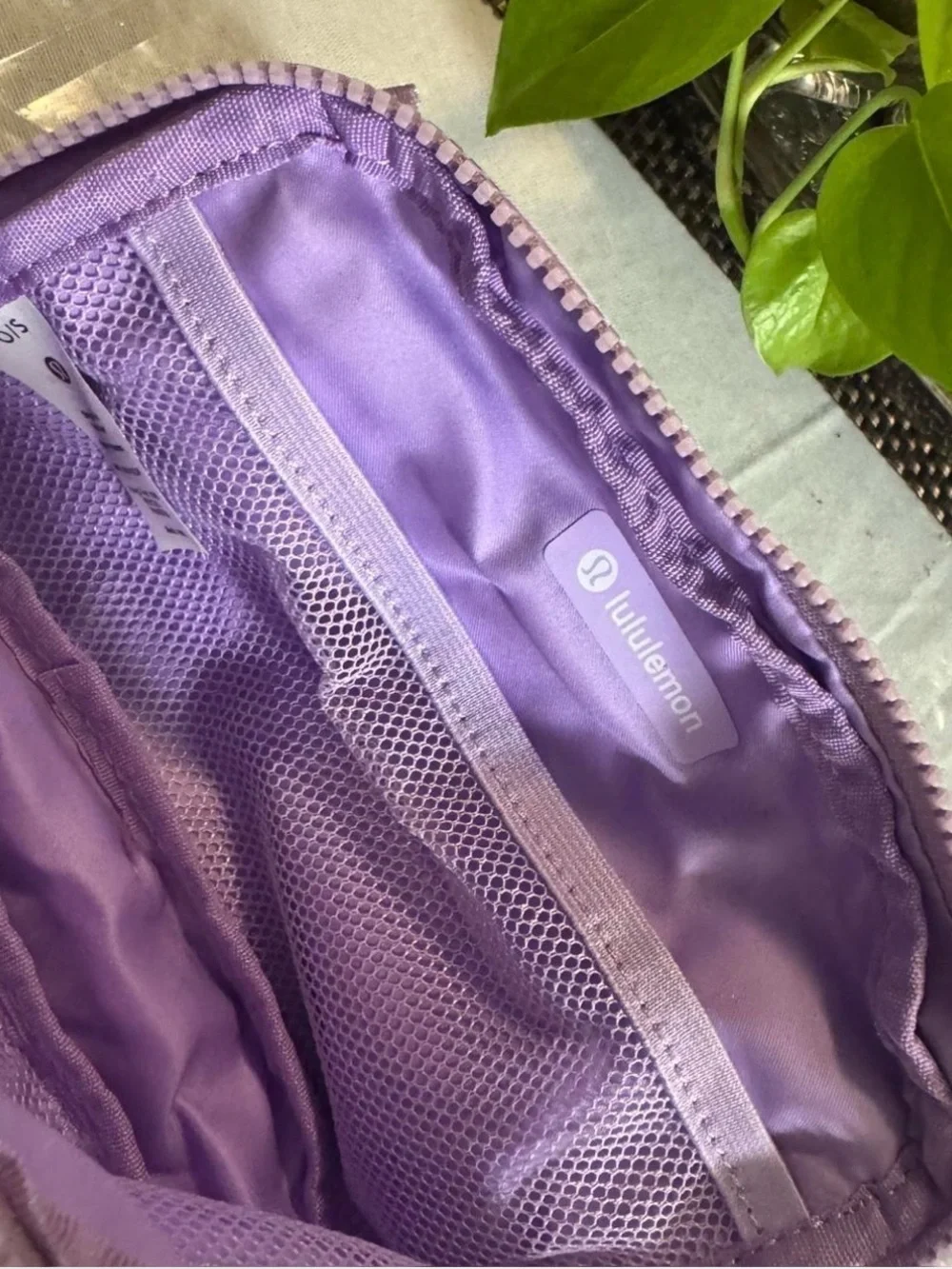 Lavender color belt bag
